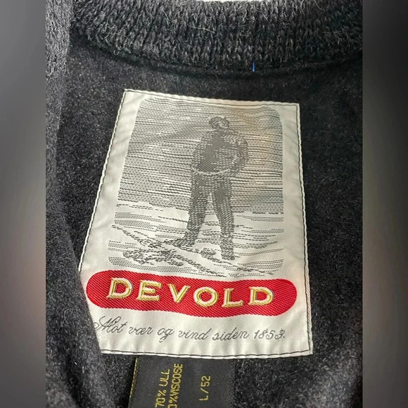 Devold Wool Sweater Half-Zip Pullover - large - Picture 2 of 10